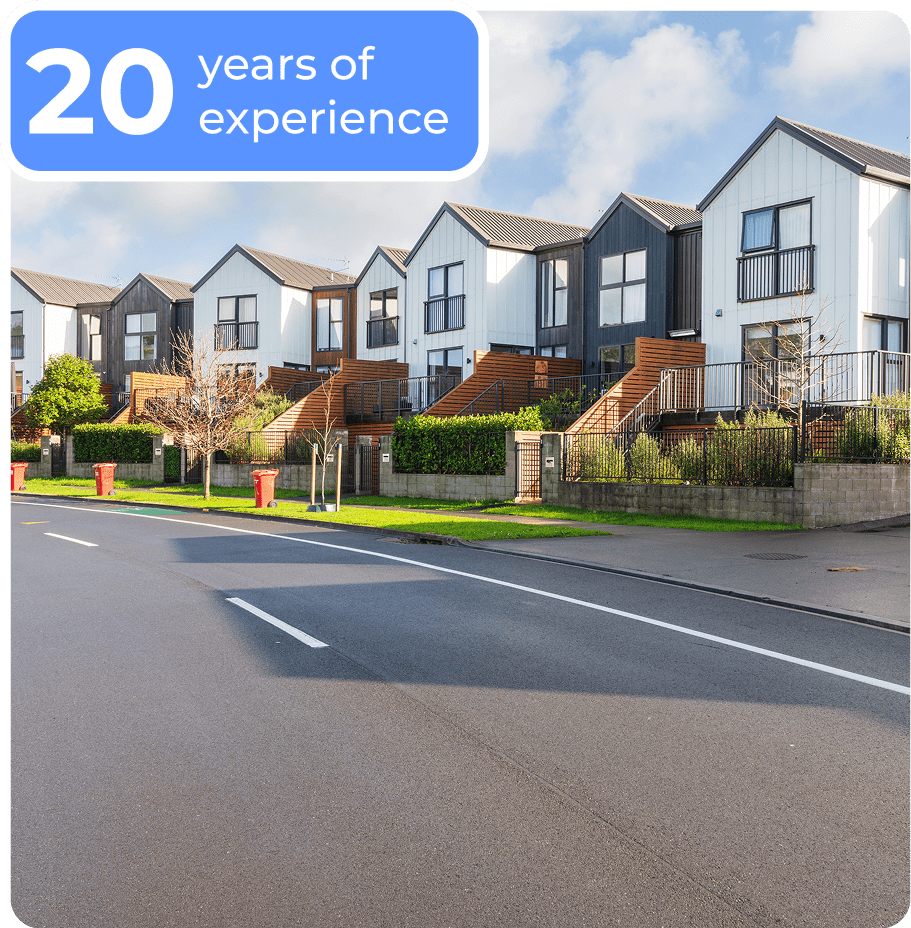 Modern townhouses with experience label